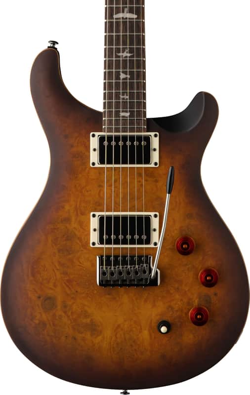 PRS SE Exotic DGT David Grissom Signature Laurel Burl Limited Edition Electric Guitar, Rosewood Fingerboard, McCarty Tobacco Burst image 1