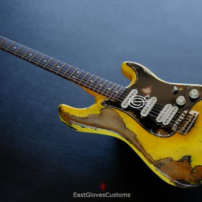 Fender Stratocaster HSS TV Yellow Heavy Aged Relic image 1