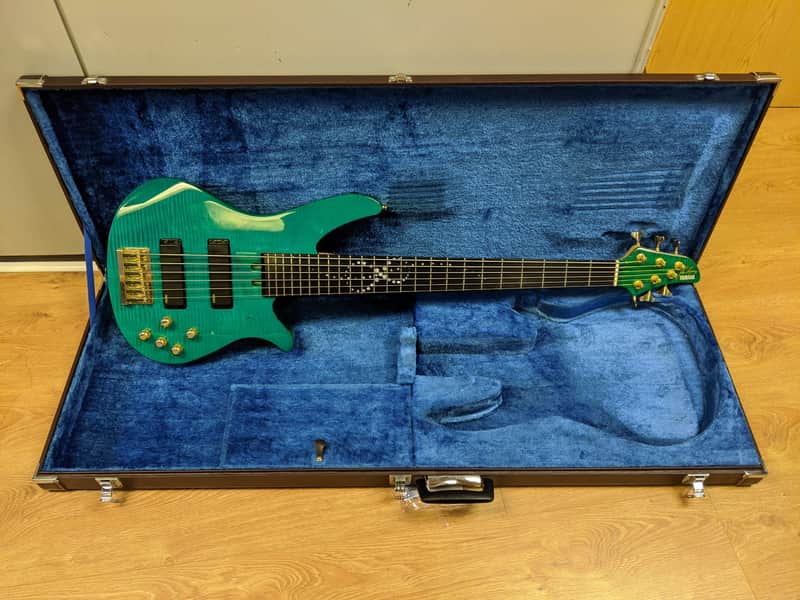 Yamaha RBX JM John Myung Signature 6 String Bass Turquoise Blue