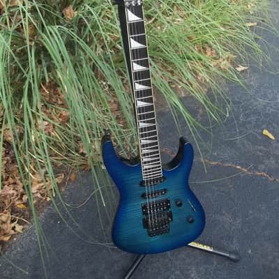 Jackson Dinky DK2 Trans Dolphin Blue Guitar~1997 AMAZING Top~MIJ~Japan~w/Seymour Duncans~Hard Case~ image 1