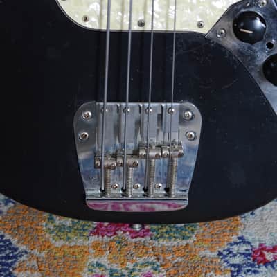 1969 Fender Mustang Bass Black Refin image 13