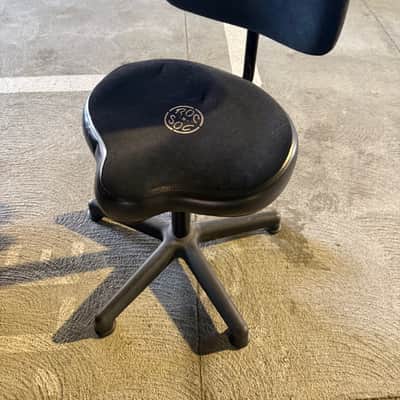 Roc N Soc Roc-N-Soc Lunar Series Original Gas Drum Throne With Back Rest - Black image 2