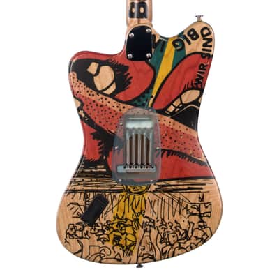 Deimel Guitarworks Firestar Artist Edition "Berlin Tonight" - Offset Electric Guitar Built-in LesLee image 2