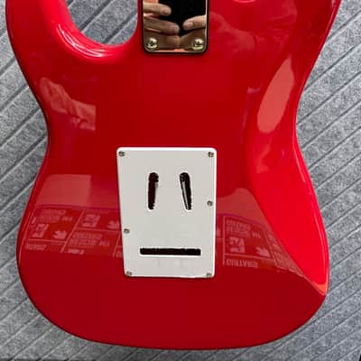 Harley Benton ST-62CC "Stink-182" SkunkWerx MOD Shop Inc. Our In-USA Fret Dress USA Stock Fast Ship ST-182 Plus Tom Delonge Tribute UFO DragonfireDakota Red image 8