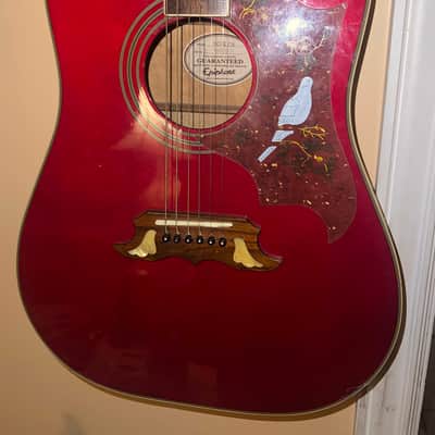 Epiphone dove 90s - wine red image 3