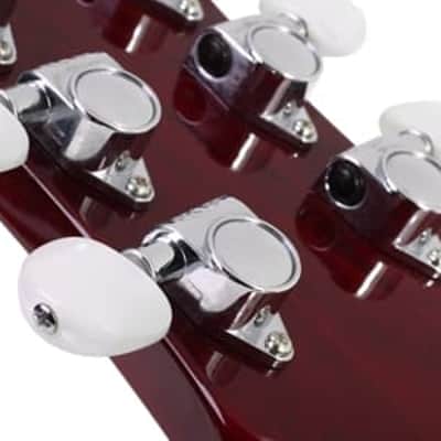 Schecter Zacky Vengeance Custom Reissue Left Handed Electric Guitar. See Thru Cherry with 6661 Graphic image 3