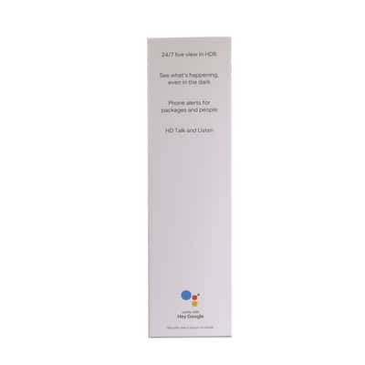 Google Nest Hub 2nd Gen - Smart Home Display with Google Assistant - Chalk + 2x Google Nest Video Battery Doorbell White image 9