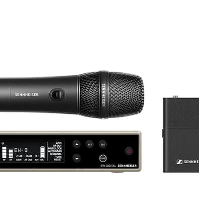 Sennheiser EW-D ME2/835-S SET (R4-9) Digital Wireless Audio System with Handheld Microphone, Cardioid Lavalier Mic, Bodypack Transmitter, Receiver, Rack Kit, and Accessories - R4-R9 (520-576MHz) image 2