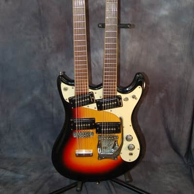 Mosrite Joe Maphis Double Neck 6 and 12 string Original Case 1966 Sunburst image 1