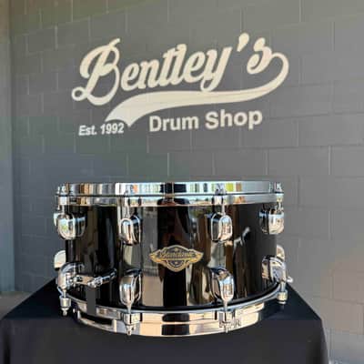 TAMA Starclassic Walnut/Birch 6.5x14 Snare Drum in Piano Black Gloss Lacquer image 1