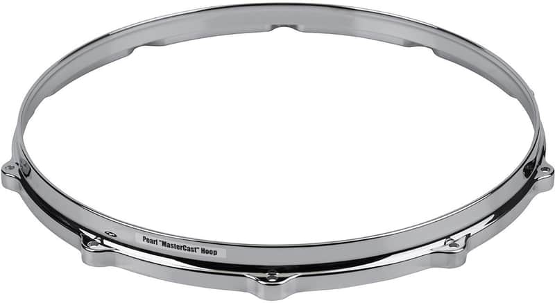 Pearl DC1410 14" 10-Lug Die-Cast Drum Hoop 2010s - Chrome image 1