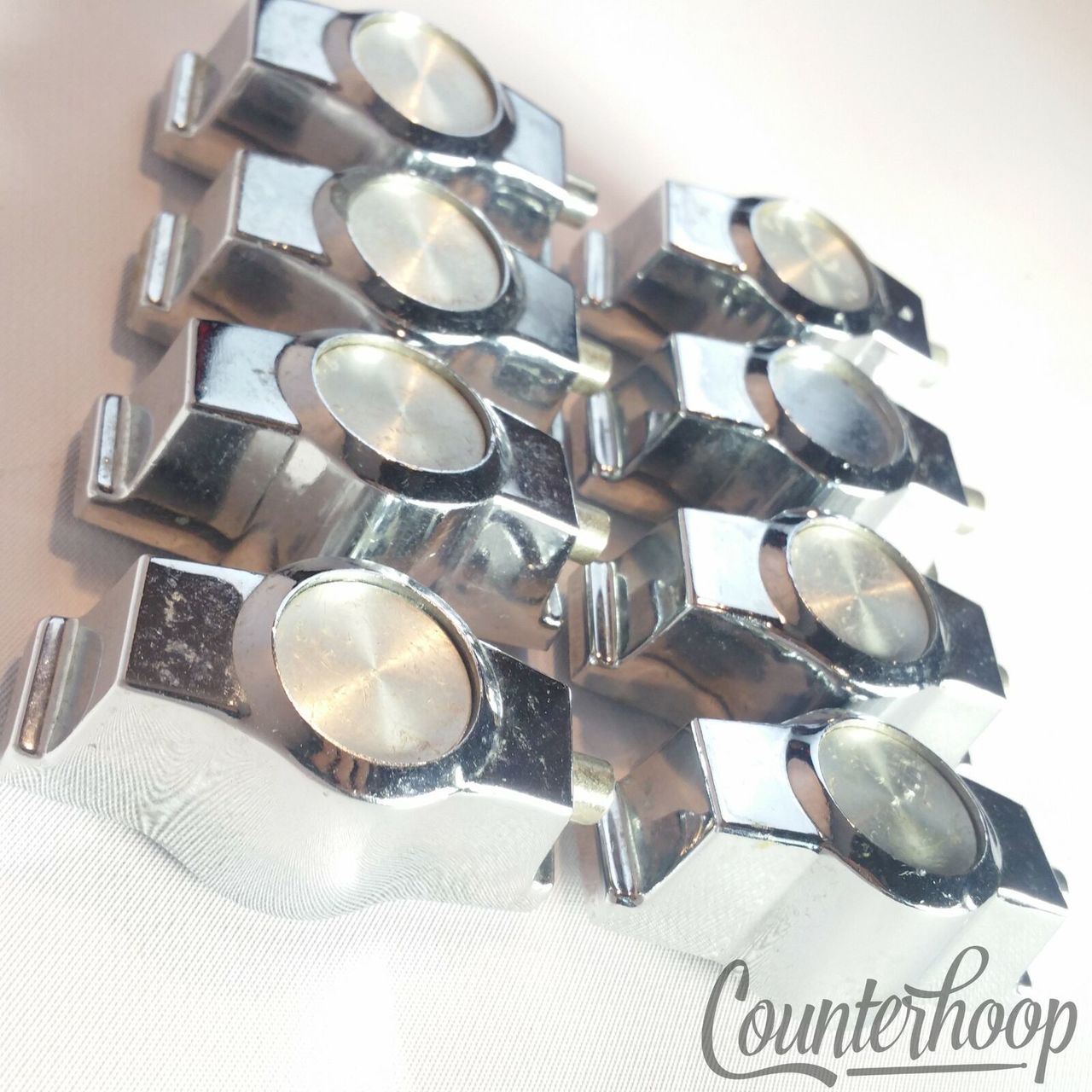 CB700 8x Wrist Watch Lugs Single-Sided Floor/Tom Drum Hardware Vintage 70s Set* — main photograph