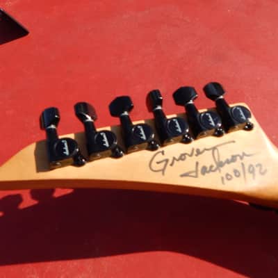 Jackson Dinky 1988 Fire Lava Crackle Signed By Grover OHSC image 11