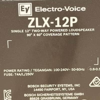 ZLX-12P Single 12" Two-Way Powered Loudspeaker 90 x 60 Degree Coverage Pattern image 17