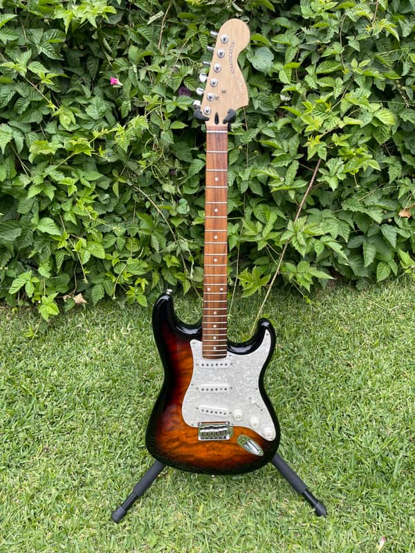 Fender Squier 2003 - Quilted maple 3 tone tobacco sunburst image 1