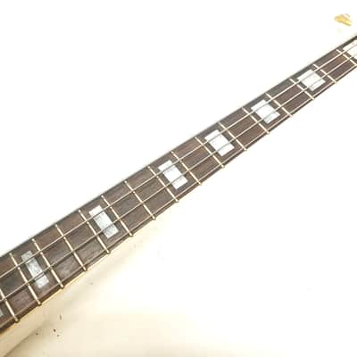Greco EGB85 White Gold Hardware Made in Japan 1990 LP Type Short Scale Electric Bass Guitar, a4366 image 12
