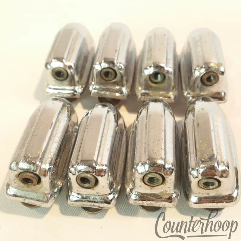 *Kent 8x Floor Tom Drum Lugs 14",16" Chrome Set Vintage 60s-70s USA Beavertail* image 1