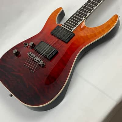 ESP E-II Horizon NT-II LH Tiger Eye Amber Fade Left-Handed Electric Guitar + Hard Case NT2 NT 2 image 9