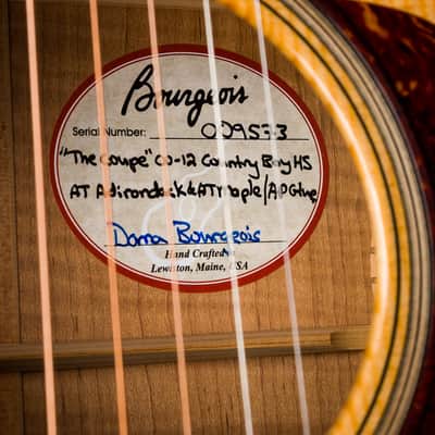 Bourgeois 00 12-Fret “The Coupe” Full Aged Tone Flamed Maple and Adirondack Spruce Used (2022) image 10