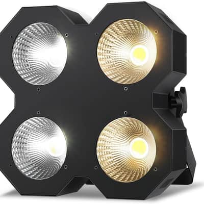 LED Blinder Stage Light,200W COB Par Cool White and Warm White Uplighting, DMX/Master-Slave DJ Light,Stage Blinder & Strobe for Church Wedding Concert Theater Show image 1
