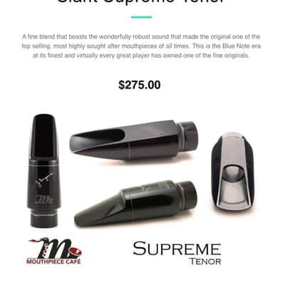 Mouthpiece Cafe Jerry Bergonzi Slant Supreme Tenor Sax Mouthpiece 7* image 15