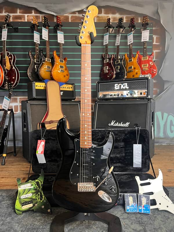 Fender American Standard Stratocaster Shawbucker HSS Black 2016 Modified