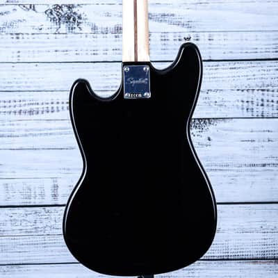 Squier Sonic Bronco Bass Guitar | Black w/White Pickguard image 2