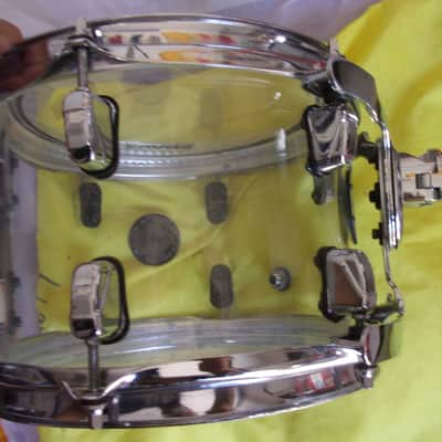 Crush Clear Acrylic Seamless 10" dia x 7" Rack Tom Drum suspension Mount NO ARM image 5