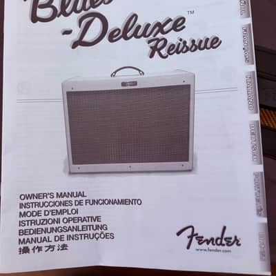 Fender Blues Deluxe Reissue 2-Channel 40-Watt 1x12" Guitar Combo with extras image 12