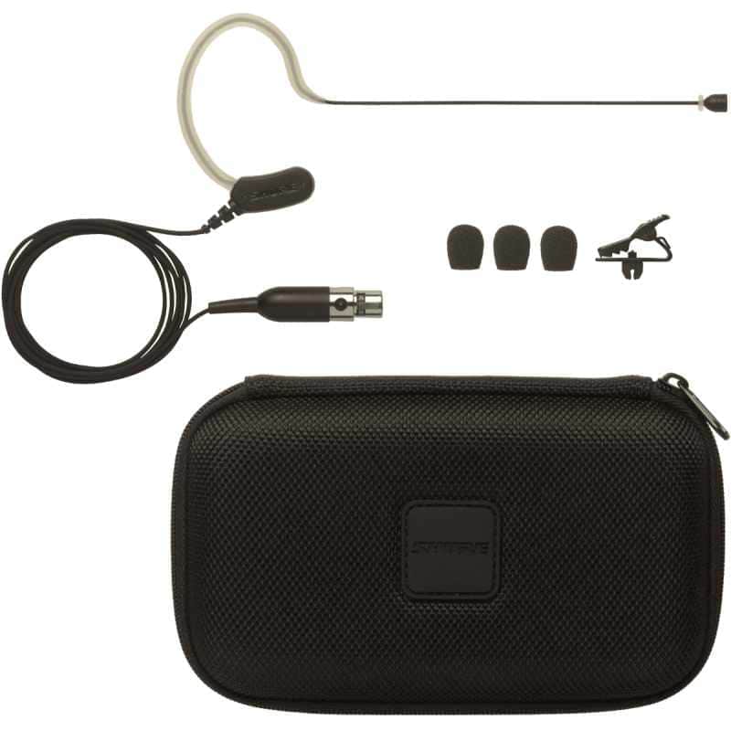 Shure MX153B/O-TQG Microflex Omnidirectional Earset Mic with TQG Connection 2012 - Present - Black image 1