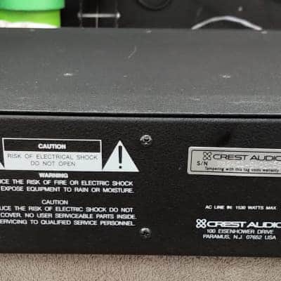 CREST AUDIO VINTAGE AMPLIFIER POWER AMPLIFIER MODEL FA-2401 DUAL MONO AMPLIFIER MADE IN USA image 2