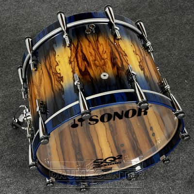 Sonor SQ2 Beech 5pc Drum Set Candy Blue Burst Over African Marble image 5