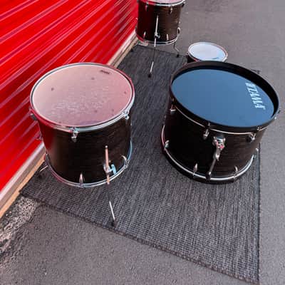 Tama Imperialstar 5-Piece Drum Shell Pack Black/Brown Woodgrain Wrap Finish 22/16/14/12/10 image 2