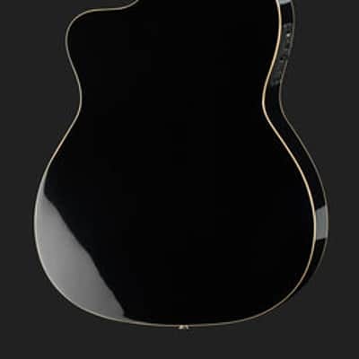 Folk Instruments CE 4/4 Guitar Black with Fishman Pickup image 2