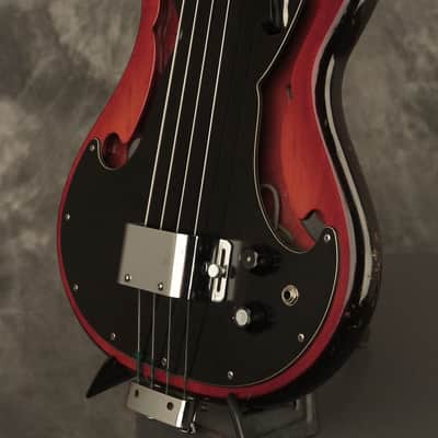 1966 AMPEG AEB-1 Scroll Bass w/original case & paperwork image 3