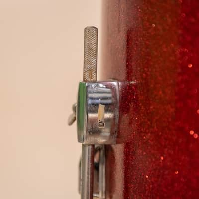 Vintage MIJ Red Sparkle Drum Set image 6
