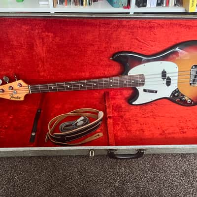 Fender Mustang Bass left handed 1975 mega rare image 1