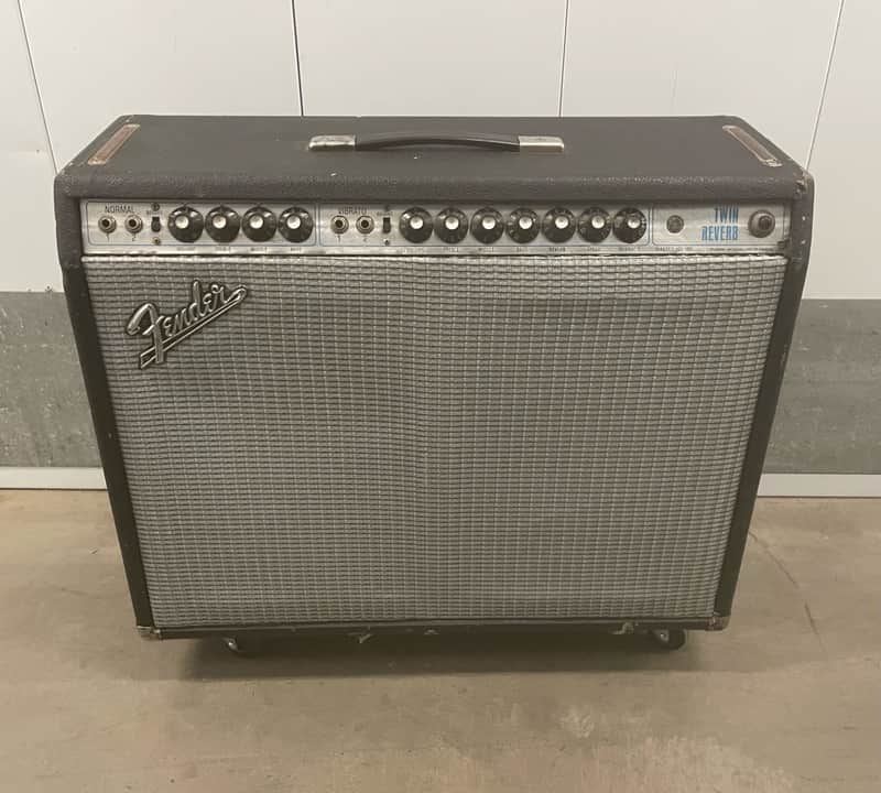 Fender Twin Reverb 2-Channel 100-Watt 2x12" Guitar Combo 1972 - 1976 - Silverface image 1