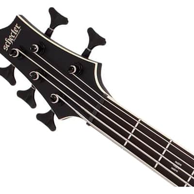 Schecter SLS Elite-5 "Evil Twin" 5-String Bass - Satin Black - Open Box image 4