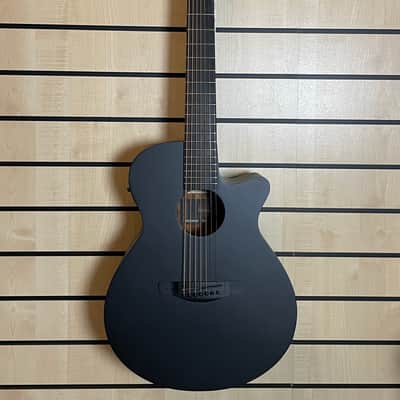 Ibanez AEG721-BOT 7-String Black Out Acoustic Guitar Made in Indonesia image 1