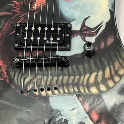 Immagine B.C. Rich Mockingbird Body Art Collection Fire Breather 2003 Electric Guitar  Fire Breather - 9