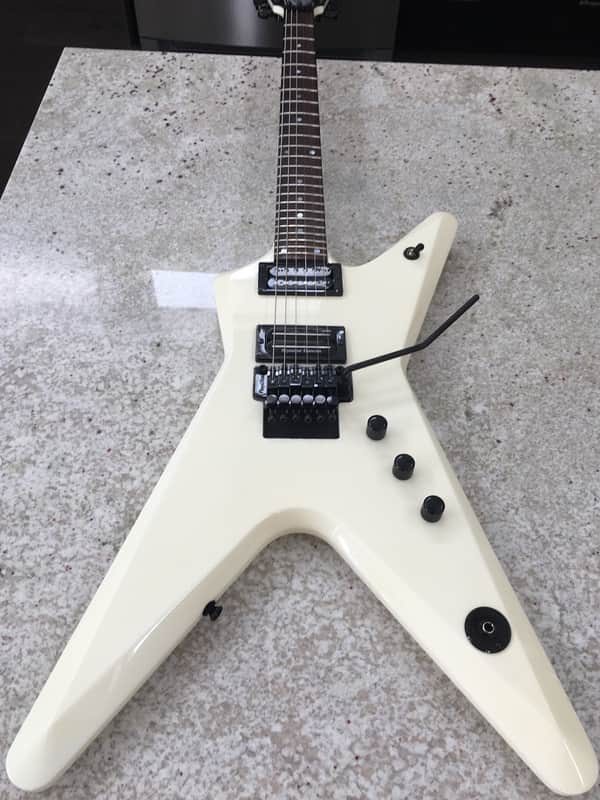 Dean USA ML Modifier 1000 with Floyd Rose and Dimebucker 2011 White image 1