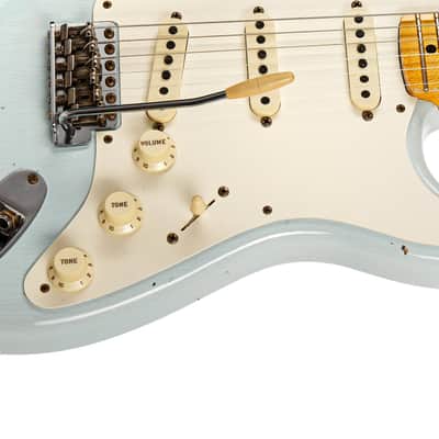 Fender Custom Shop Limited Edition 57 Stratocaster Journeyman Relic Sonic Blue (Pre-Owned, 2021, EC) #CZ554028 image 5