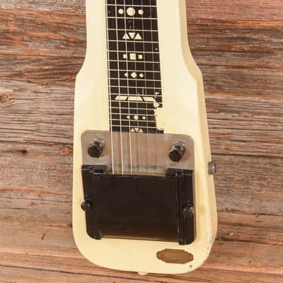 Supro Comet Lap Steel White 1956 image 2