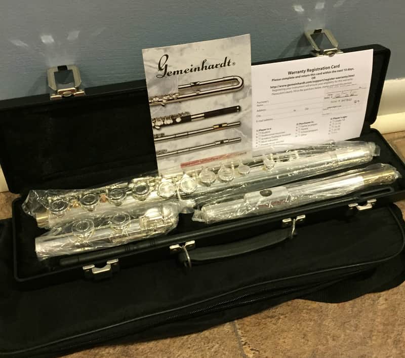 NEW GEMEINHARDT 72SP STUDENT FLUTE WITH WARRANTY & FRENCH STYLE CASE!! image 1