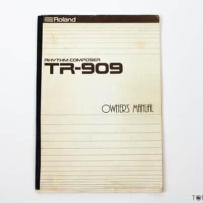 ROLAND TR-909 OWNERS MANUAL instruction book rhythm composer VINTAGE GEAR DEALER