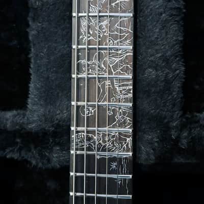 Daemoness Cimmerian “Danse Macabre” Custom 6-String Bog Oak / Mahogany w/ Bare Knuckle Warpig & Hard Case image 3