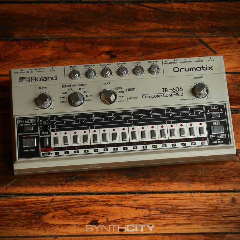 1981 Roland TR-606 Drumatix Drum Machine w/ Extras image 1