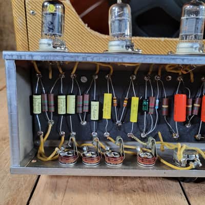 Fender Pro Amp 5D5 Tweed 1954 12AX7 Preamp vs Earlier Octal Preamp - Tweed image 22