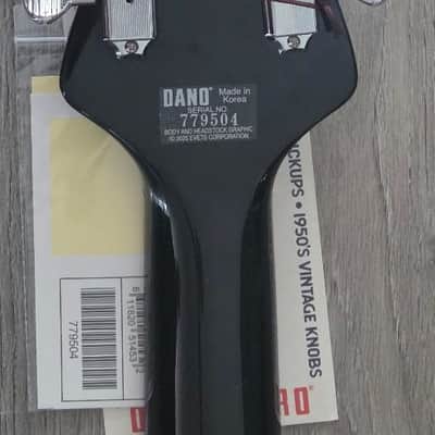 Danelectro Dano Golden 50`s Black New Model In Stock 2026 Includes Intonatable Bridge! image 7
